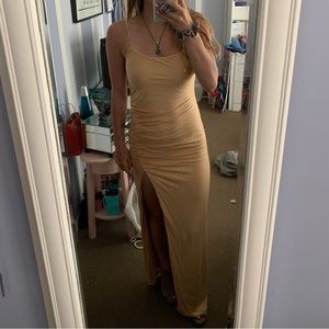 Lovers and Friends Kiki Maxi dress in Tan